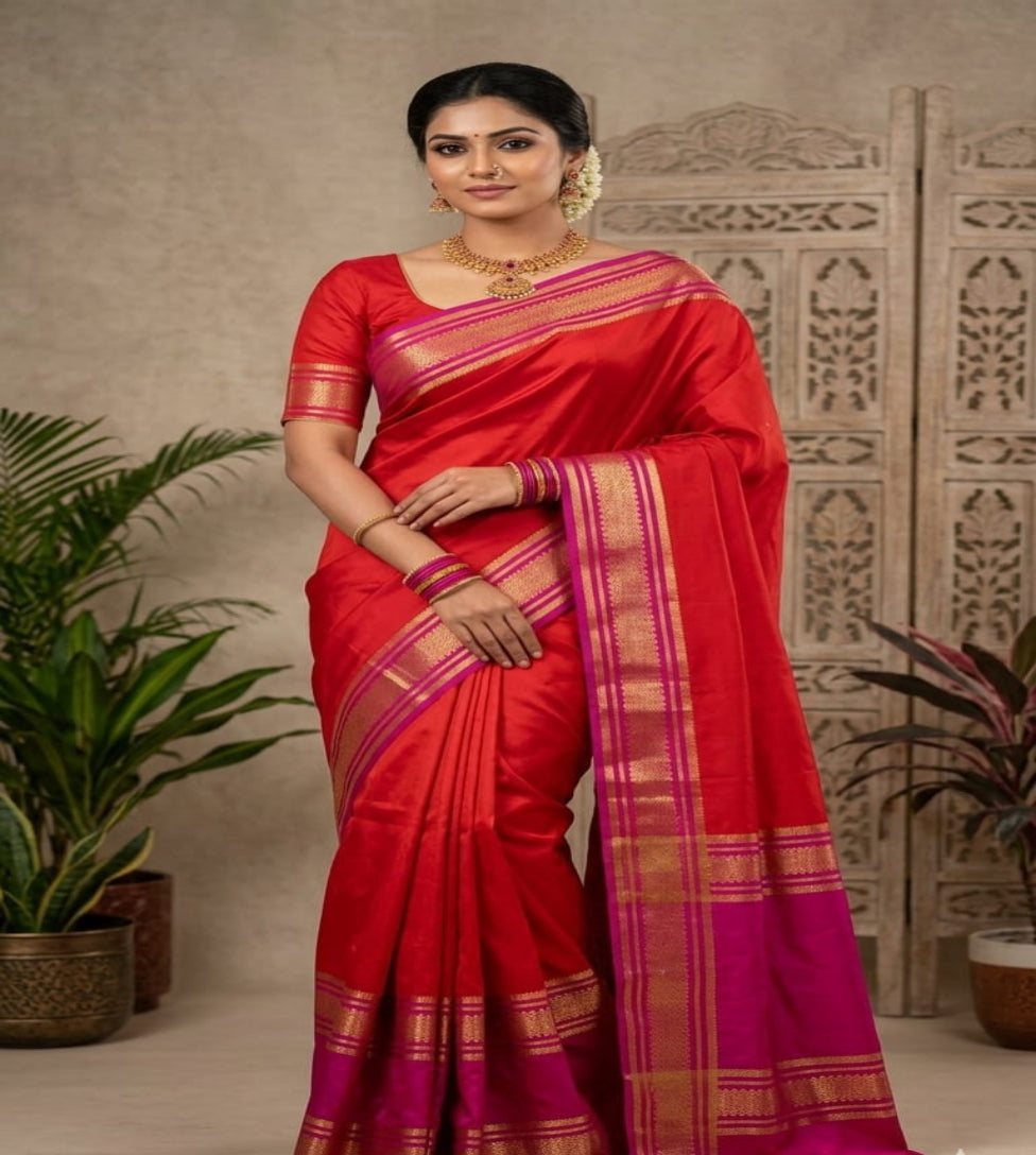 Semi Crepe Mysore Silk Saree