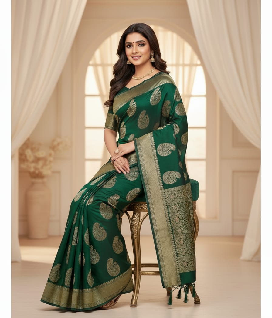 Semi Banarasi Saree